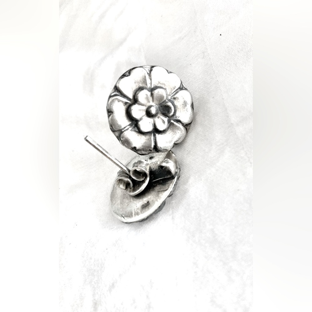 Sterling Silver Vintage Earrings, Stamped 925